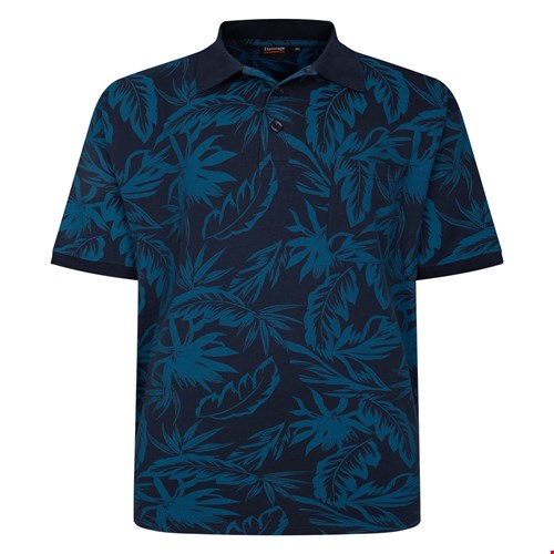 Espionage Leaf Print Polo